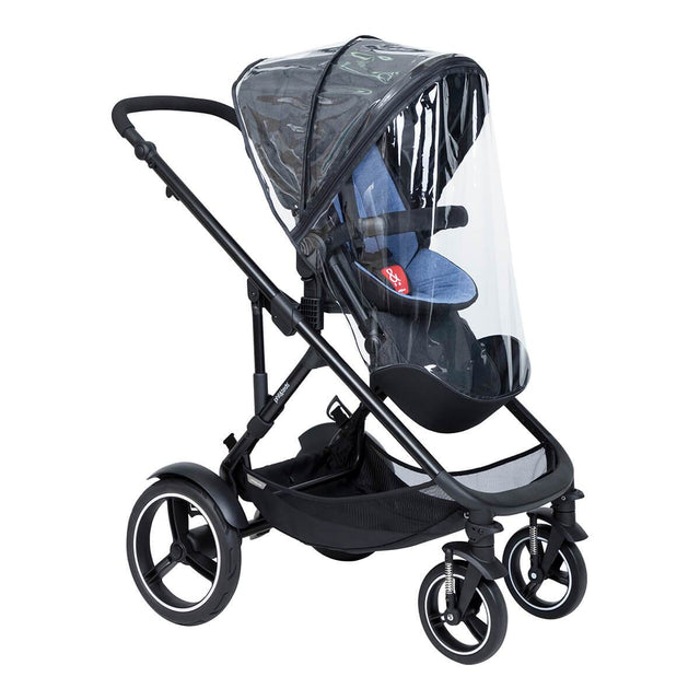 phil&teds voyager asiento principal y double kit storm cover  en voyager buggy 3/4 view_default