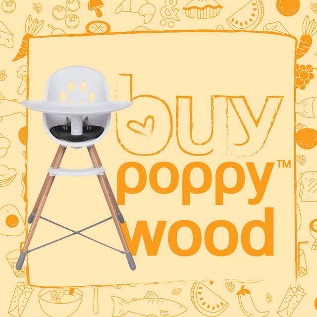 poppy wood mit poppy bath seat  kostenloses Werbe-Gif-Bild