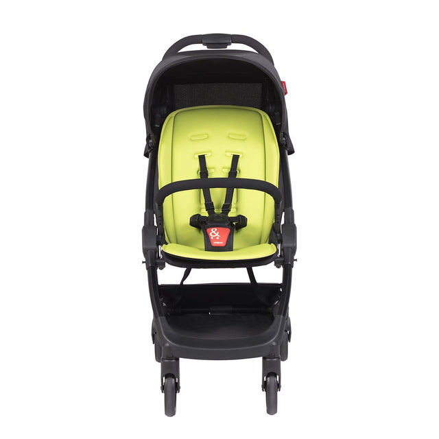 phil&teds go buggy v1 compact lightweight stroller inapple green front view_apple