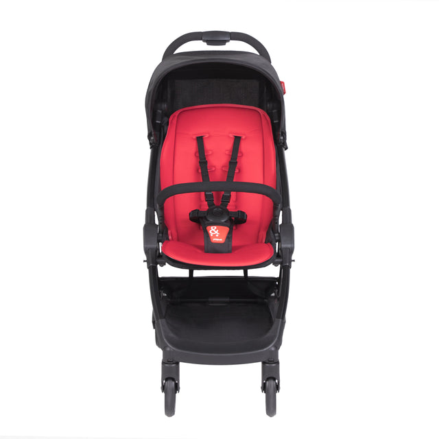 phil&teds go buggy v1 compact lightweight stroller in cherry red front view_cherry