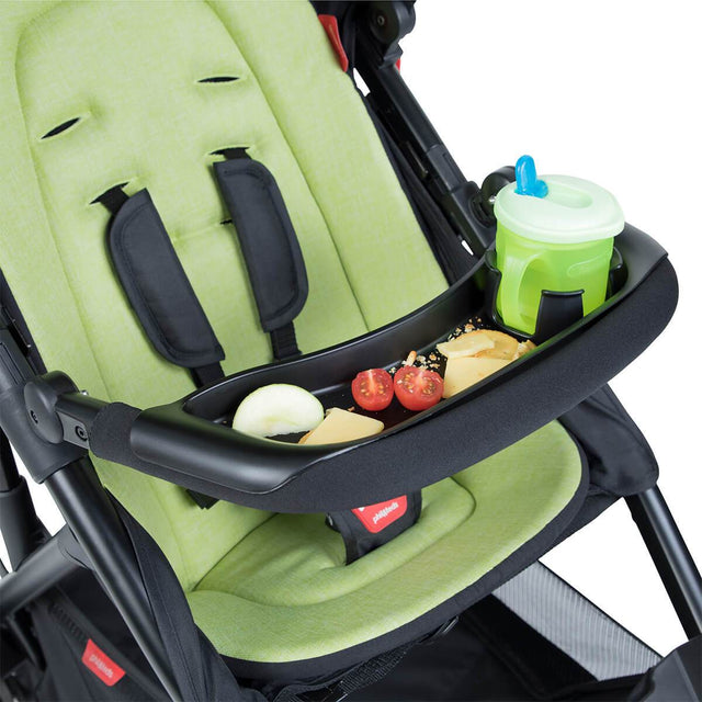 phil&teds food tray attached to buggy_black