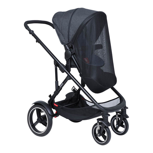phil&teds voyager asiento principal y double kit sol mesh cover en voyager buggy 3/4 view_default