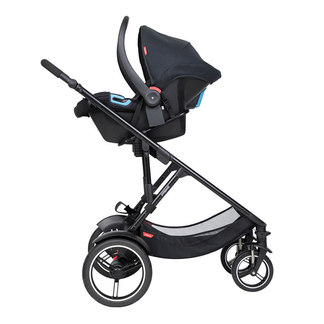 phil&teds voyager Buggy mit alpha infant car seat  und Universaladapter als Travely-System