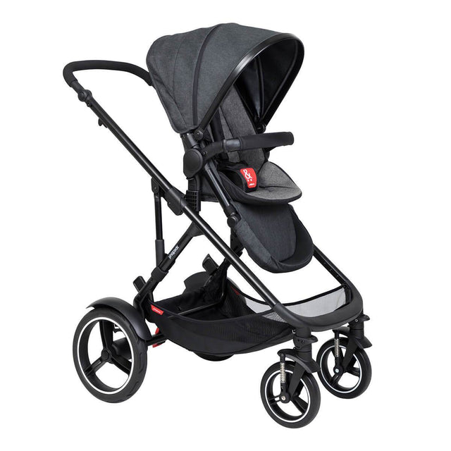 phil&teds voyager inline buggy in charcoal grey colour