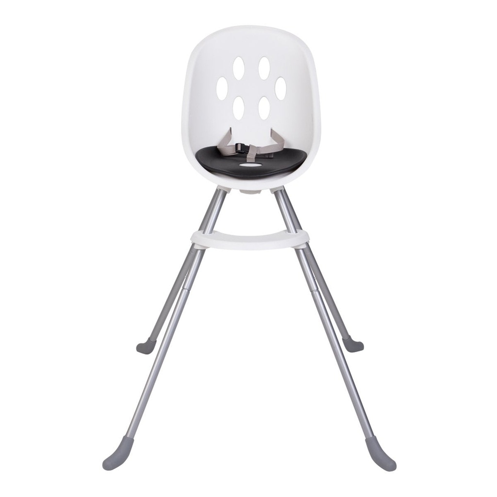 phil&teds award winning poppy high chair showing front view with removed food tray for use at counters and table